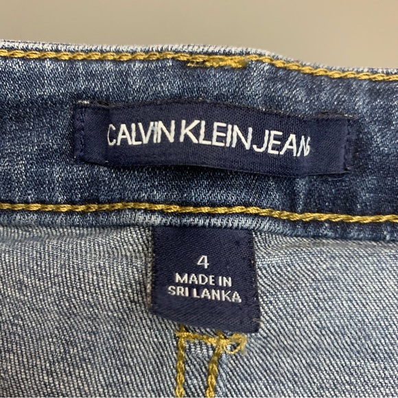 Calvin Klein Jeans Ankle Skinny Denim Women's Size 4 28x25 Blue Mid Rise - Picture 13 of 14